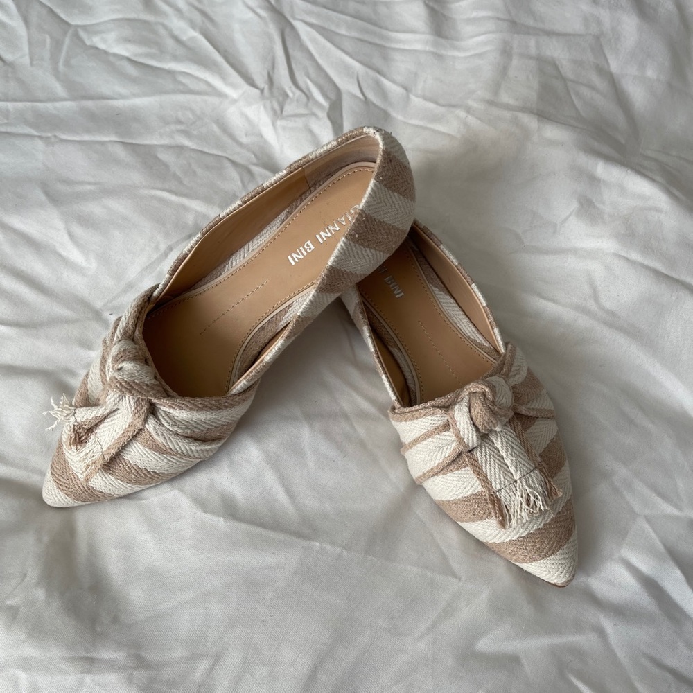 White/Tan Loafers